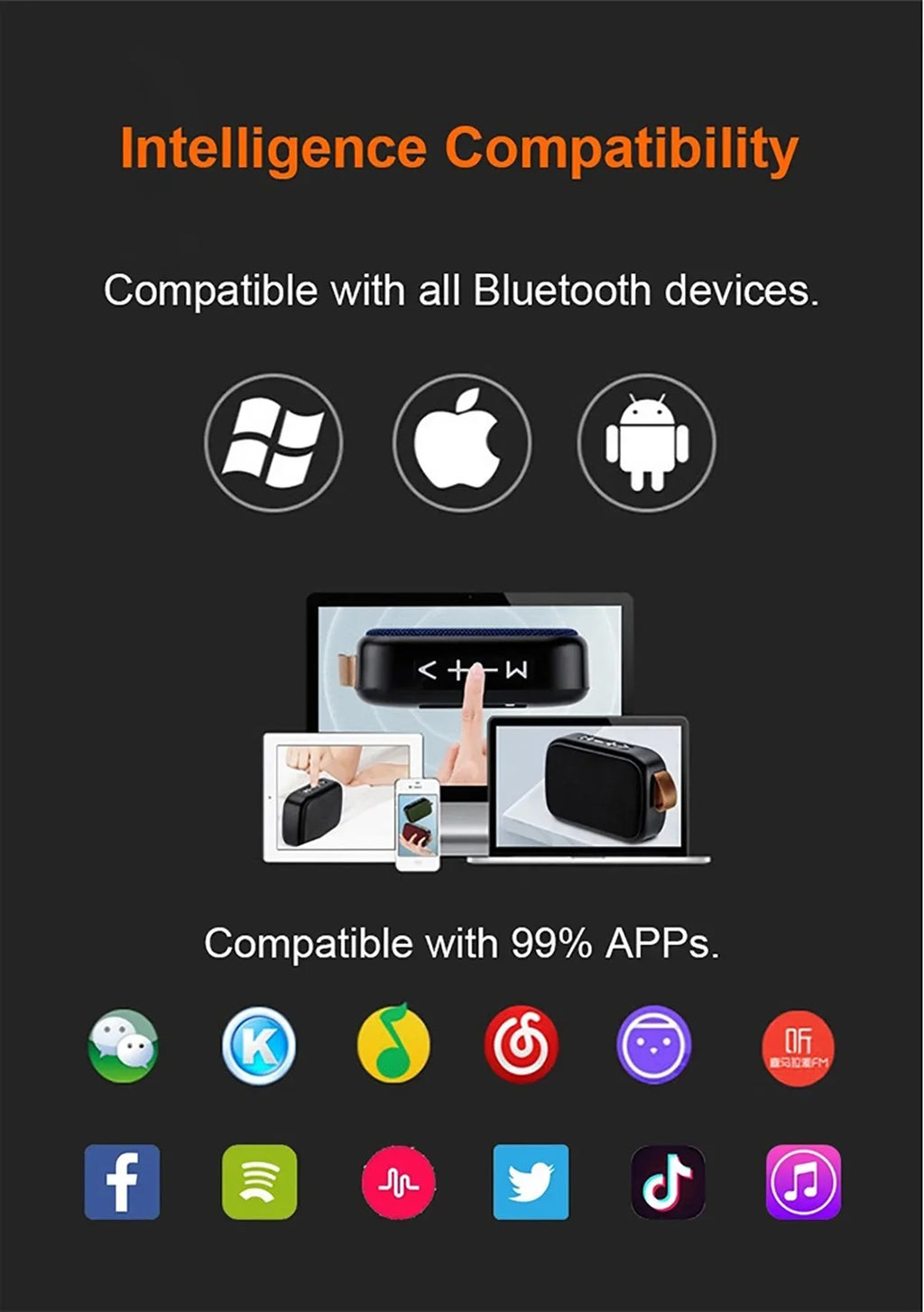 G2 Bluetooth 5.0 Wireless Sound Box - Portable Oxford Mini Speaker with 3D Surround HiFi Audio for Outdoors
