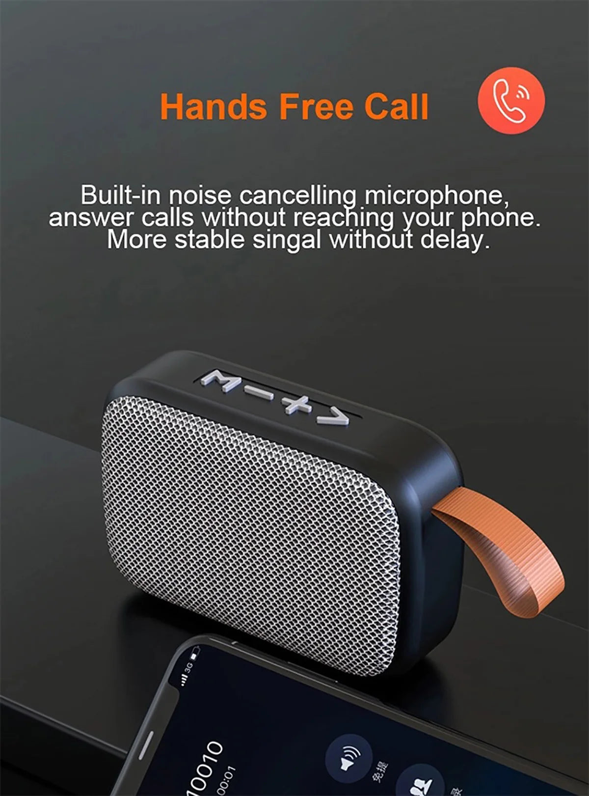 G2 Bluetooth 5.0 Wireless Sound Box - Portable Oxford Mini Speaker with 3D Surround HiFi Audio for Outdoors