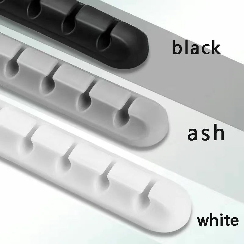 Adhesive Cable Holder Clips Cord Management Wire Organizer for Desktop USB Charging Cable Nightstand Power Cord Mouse Cable