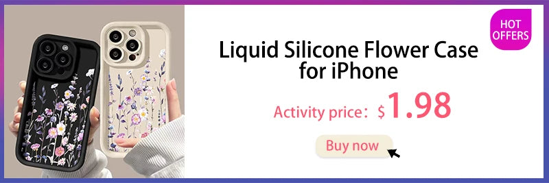 Liquid Silicone Case For iPhone 16 Pro Case iPhone 17 Pro Max 16 13 14 15 12 11 ProMax 17 Air 16 15 Plus Floral Shockproof Cover